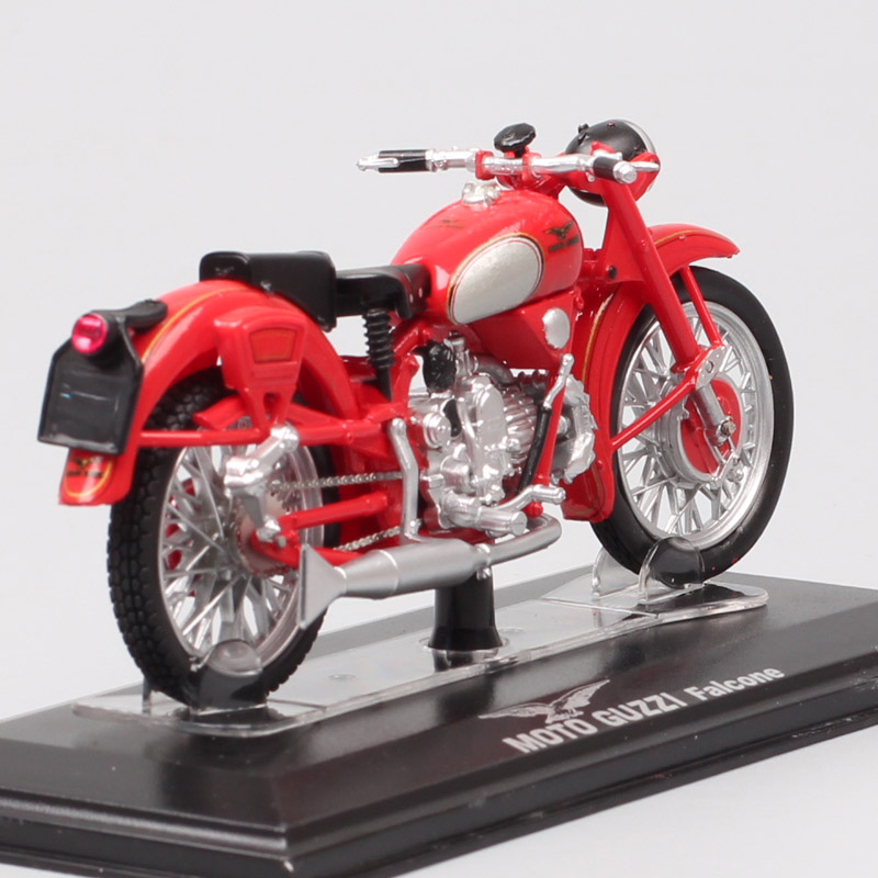 1:24 Scale Classic Moto Guzzi Falcone Sports Motorcycle Diecasts & Toy Vehicles Racing Bike Model Replicas For Collectible Red
