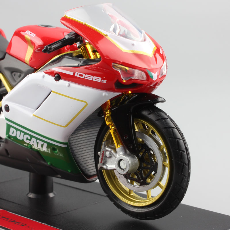 1/18 scale mini maisto Ducati 1098s sport bike street moto diecast racing motorcycle model car toy superbike miniatures for kids