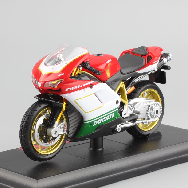 1/18 scale mini maisto Ducati 1098s sport bike street moto diecast racing motorcycle model car toy superbike miniatures for kids
