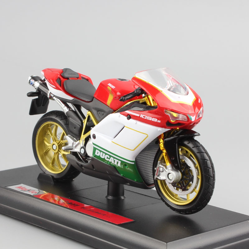 1/18 scale mini maisto Ducati 1098s sport bike street moto diecast racing motorcycle model car toy superbike miniatures for kids