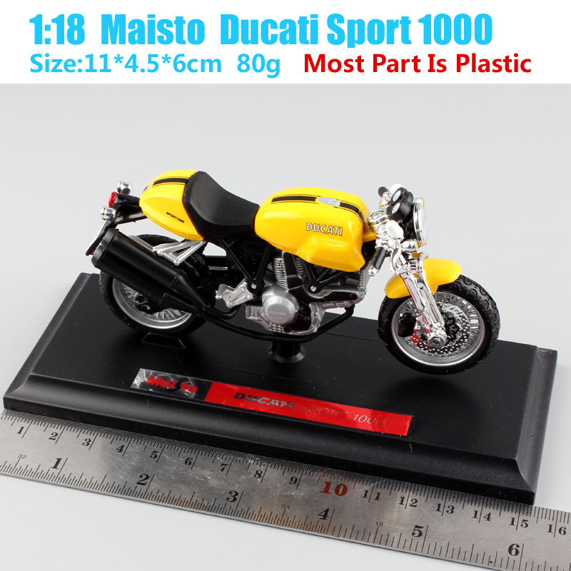 1:18 Scale Ducati Sport 1000 superbike metal diecast motorcycle racing moto cars styling model auto Toys Collection for boys kid
