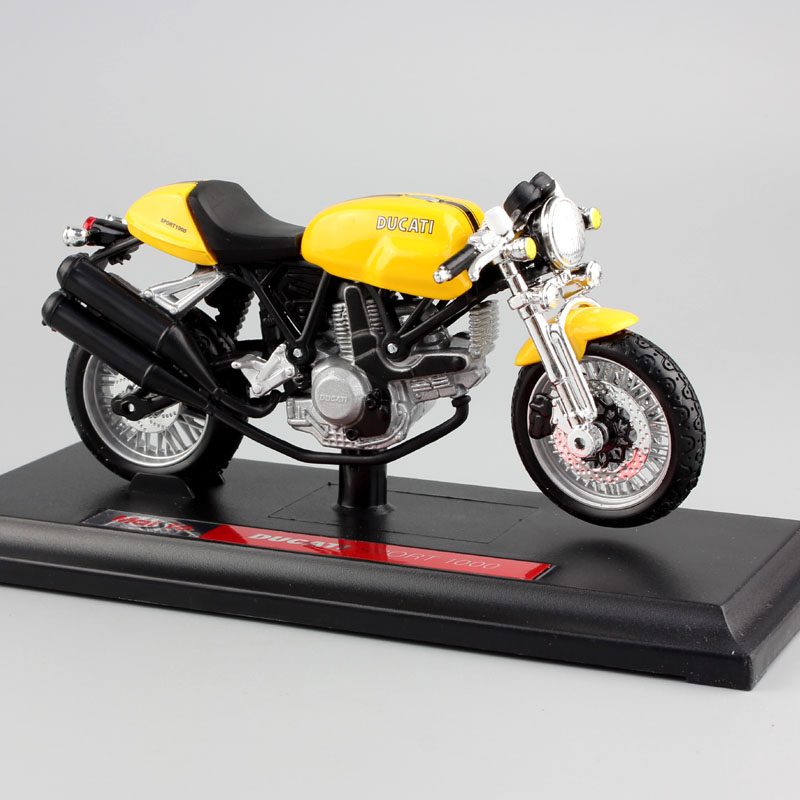 1:18 Scale Ducati Sport 1000 superbike metal diecast motorcycle racing moto cars styling model auto Toys Collection for boys kid