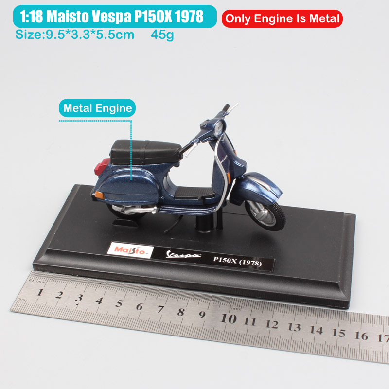 child's 1 18 scale brand small maisto Piaggio Vespa PX P 150 X 1978 motor scooter motorcycle street bike diecast car toy models child's 1 18 scale brand small maisto Piaggio Vespa PX P 150 X 1978 motor scooter motorcycle street bike diecast car toy models