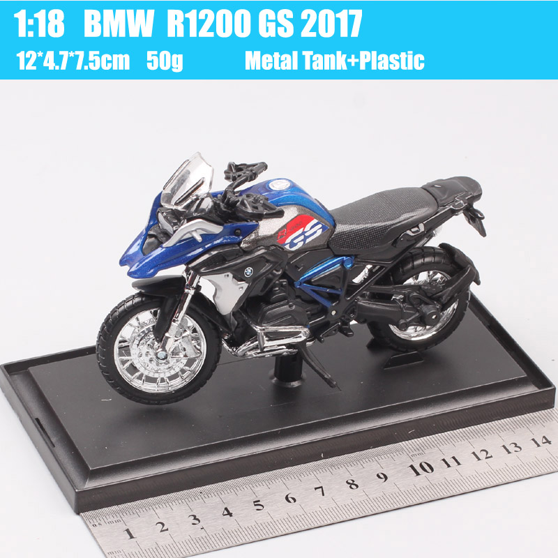 1/18 Scale Maisto R1200 GS Motorrad 2017 motorcycle Adventure bike model Diecasts & Toy Vehicles Replica Children's collection