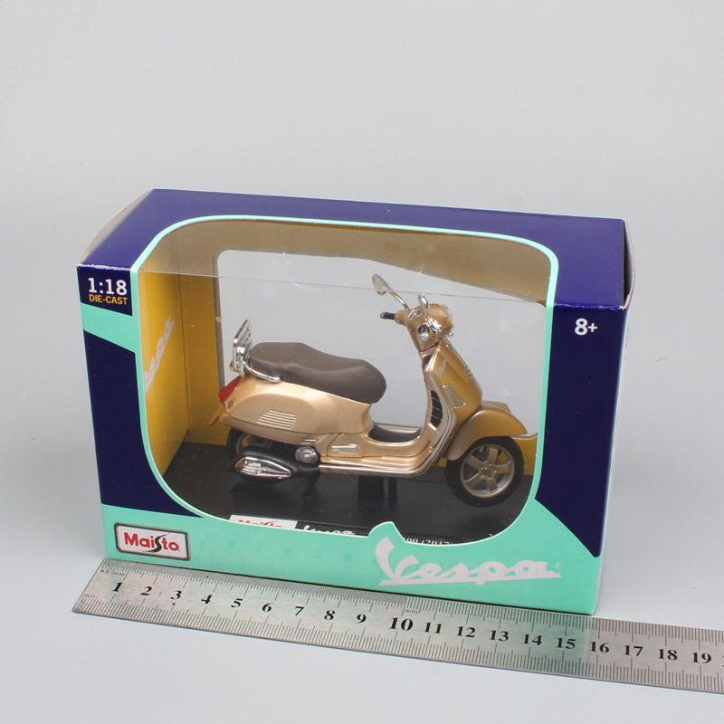 1:18 scale maisto Piaggio Vespa GTS 300 scooter motorcycle diecast vehicles sports motor bike toys models for children 2017 gold