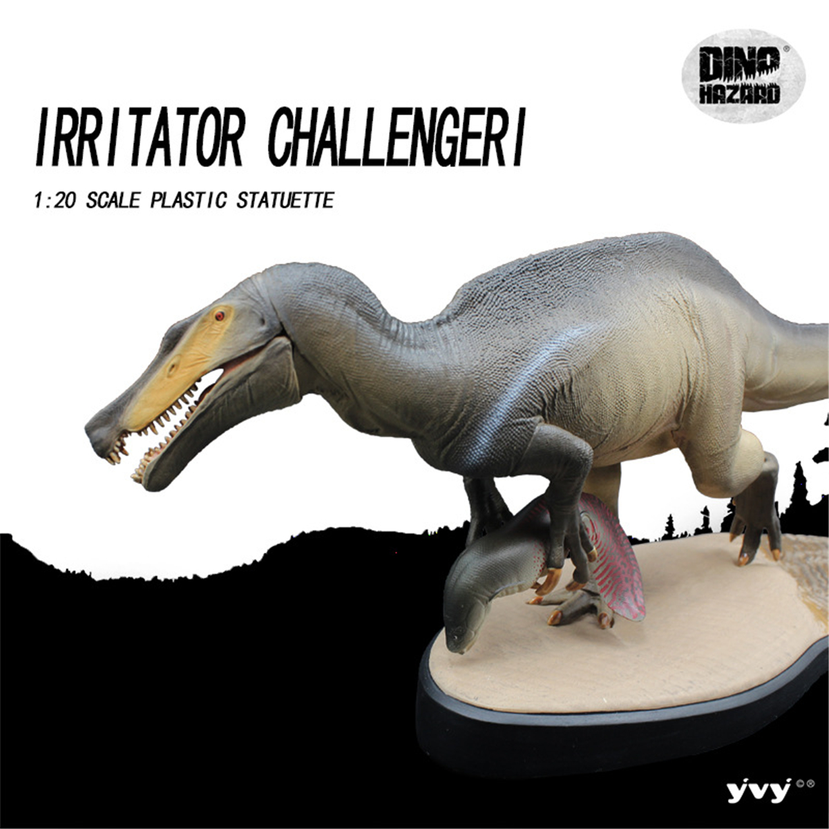 IN STOCK Dino Hazard Irritator Challengeri 1:20 Scale Statuette Spinosauridae Dinosaur PVC Collector Toy Animal Model Decor Gift