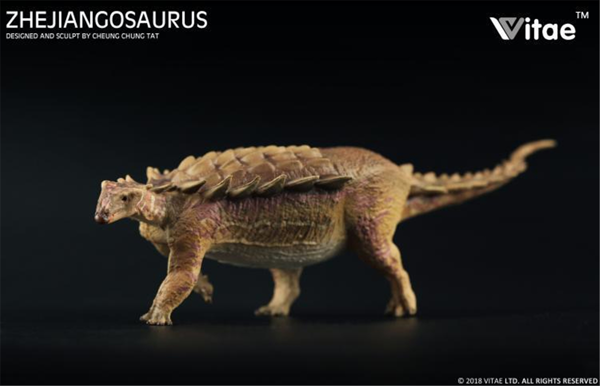 IN STOCK! Vitae Zhejiangosaurus Lishuiensis Figure Ankylosaur Dinosaur Toys Animal Collector Decoration Adults Gift