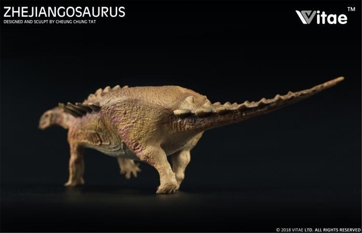 IN STOCK! Vitae Zhejiangosaurus Lishuiensis Figure Ankylosaur Dinosaur Toys Animal Collector Decoration Adults Gift