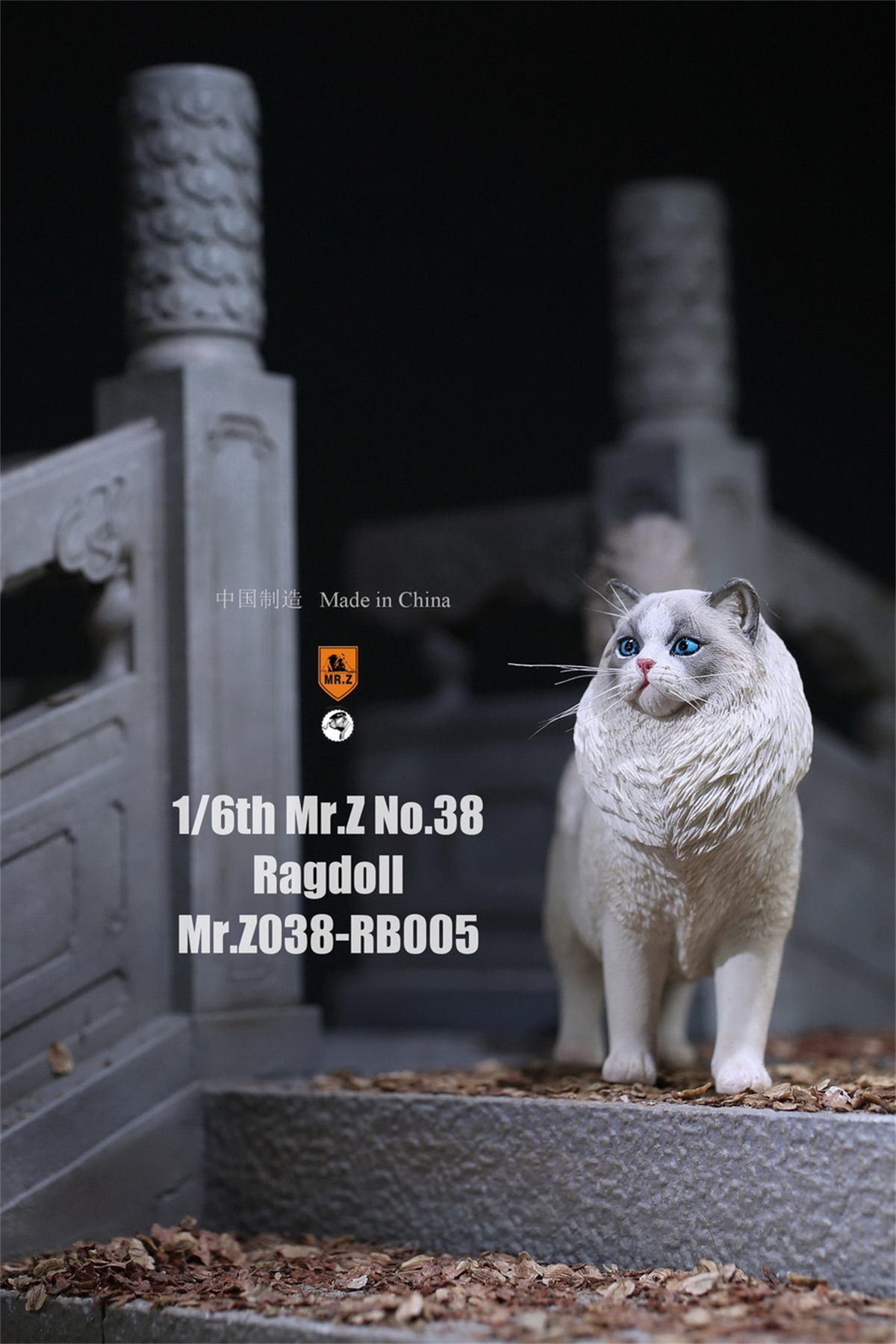Mr.Z Studio 1:6 Ragdoll Figure Cute Cat Pet Animal Model Resin Collector Decoration Toy Decoration Ornaments Birthday Gift Doll
