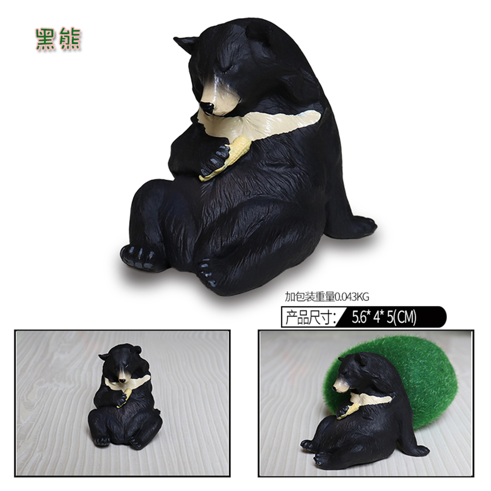 Small Animal Tibetan Fox Long-eared Hedgehog Bear Raccoon Pangolin Bobak Marmot Figure Model Doll Series Decoration Toy Gift