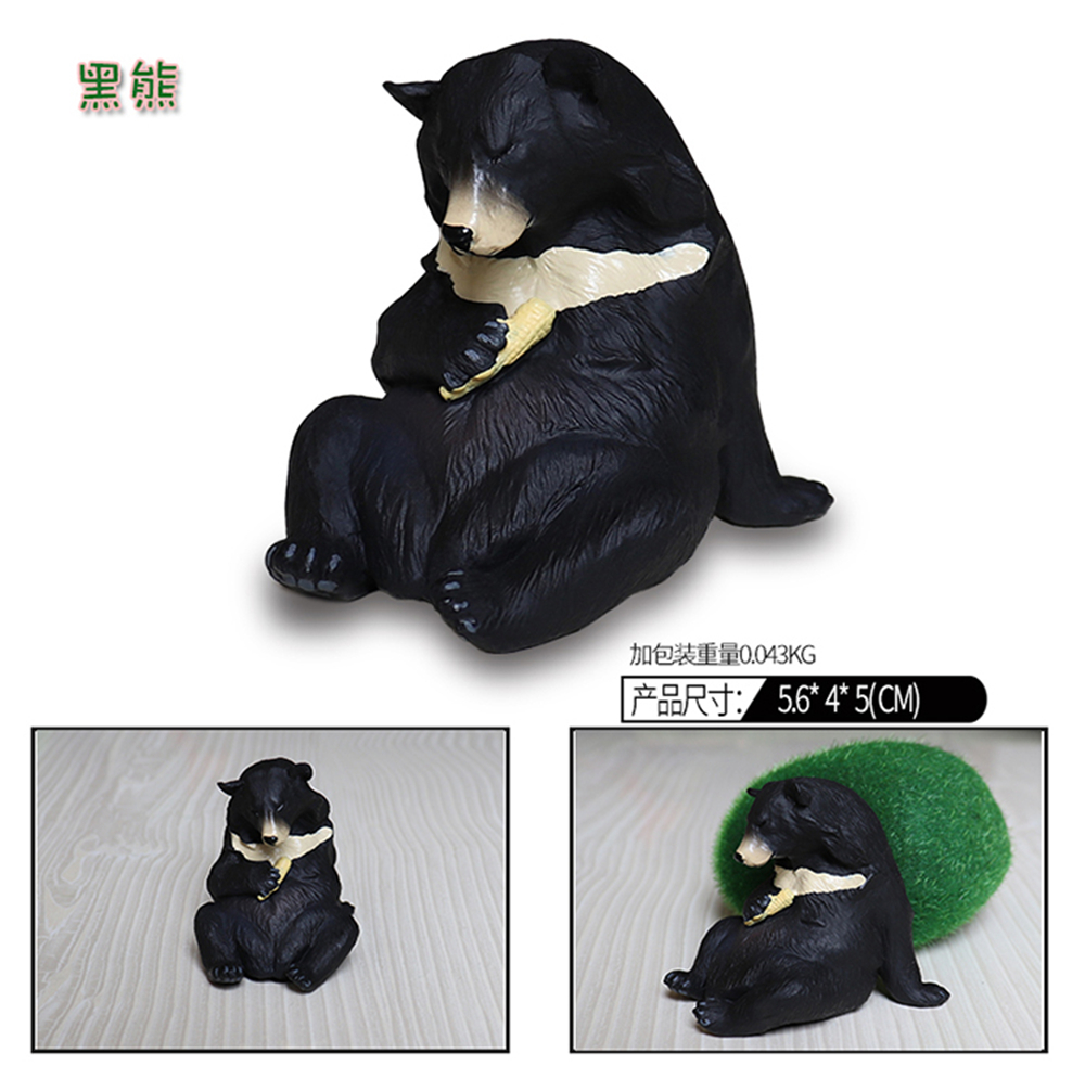 Small Animal Tibetan Fox Long-eared Hedgehog Bear Raccoon Pangolin Bobak Marmot Figure Model Doll Series Decoration Toy Gift