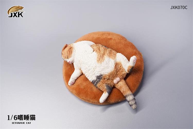 JXK 1/6 Lethargic Cat Model Simulation Cute Pet Animal Figure Collector Decor Kid Gift Toy Handmade Oenaments Adults Kids Gift