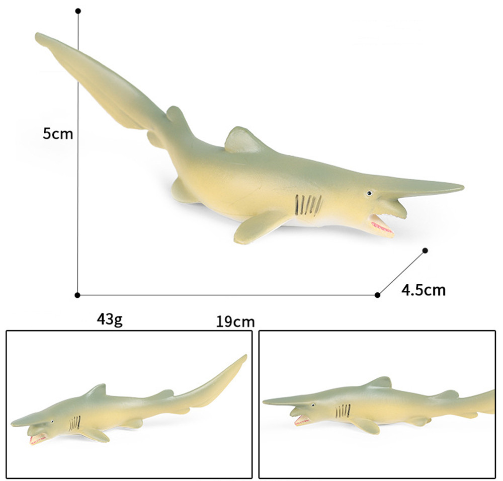 Goblin Shark Figure Realistic Sea Ocean Animal Model Collector Decor Kids Toy Gift Animal Figure Collectible Toys
