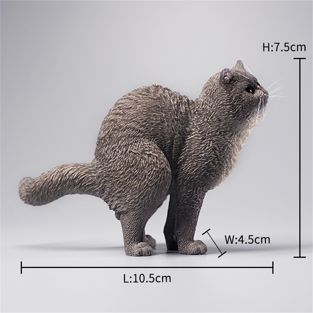 JXK 1/6 Half Squatting Exotic Model Cute Pet Cat Figure Animal Figure Collector Creative Funny Christmas Decoration Kid Toy Gift