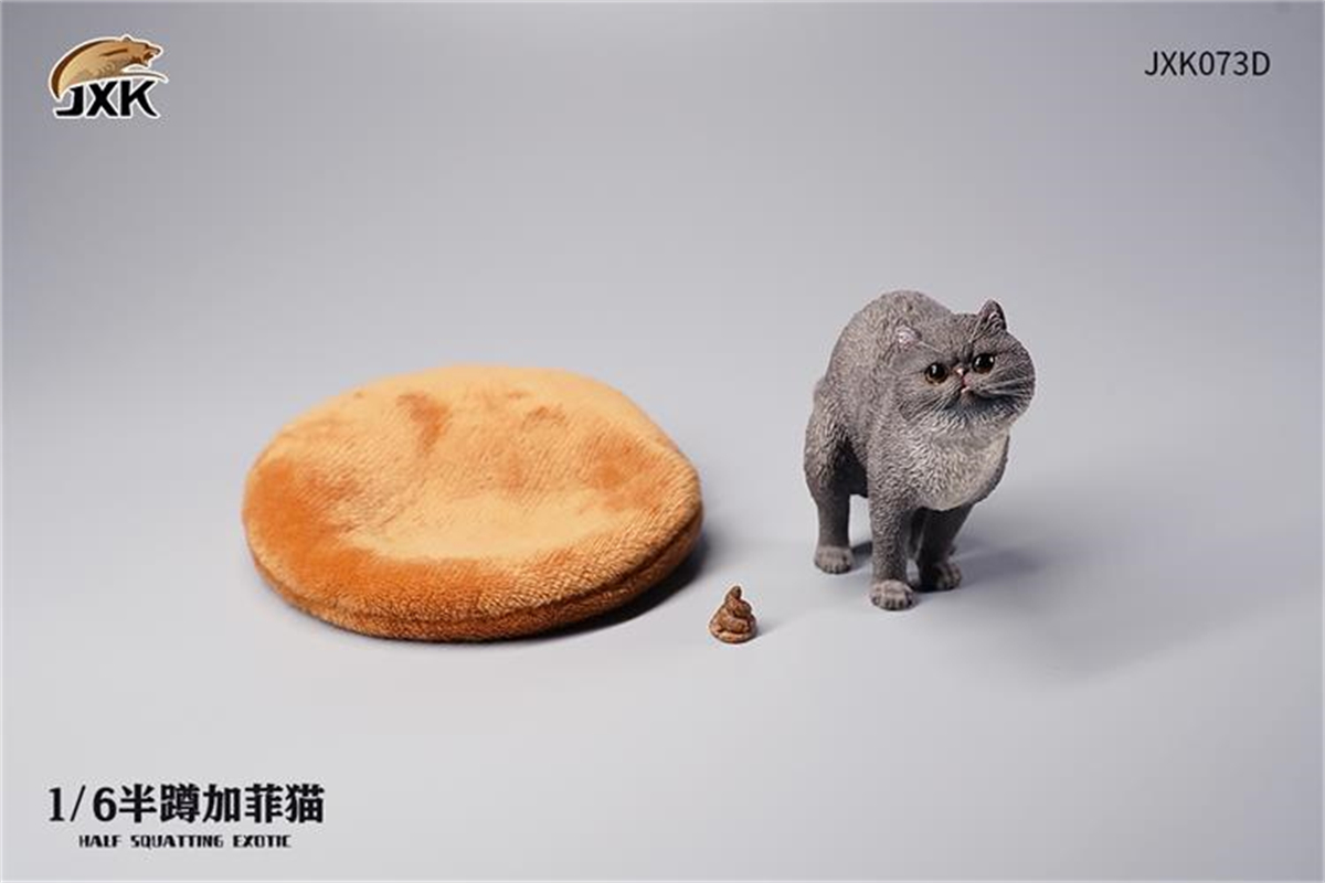 JXK 1/6 Half Squatting Exotic Model Cute Pet Cat Figure Animal Figure Collector Creative Funny Christmas Decoration Kid Toy Gift