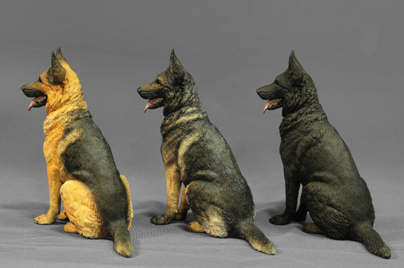 Simulation 1:6 German Shepherd Dog Pets Animal Figure Model Toy Collector Decor Home Decor Figurine Decoration Gift For Kids