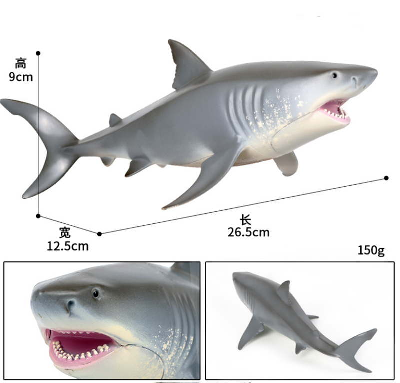 Great White Sea Life Shark Megalodon Tiger Shark Ocean Animal Figure Collector Toy Gift Education Teaching Great White Sea Life Shark Megalodon Tiger Shark Ocean Animal Figure Collector Toy Gift Education Teaching