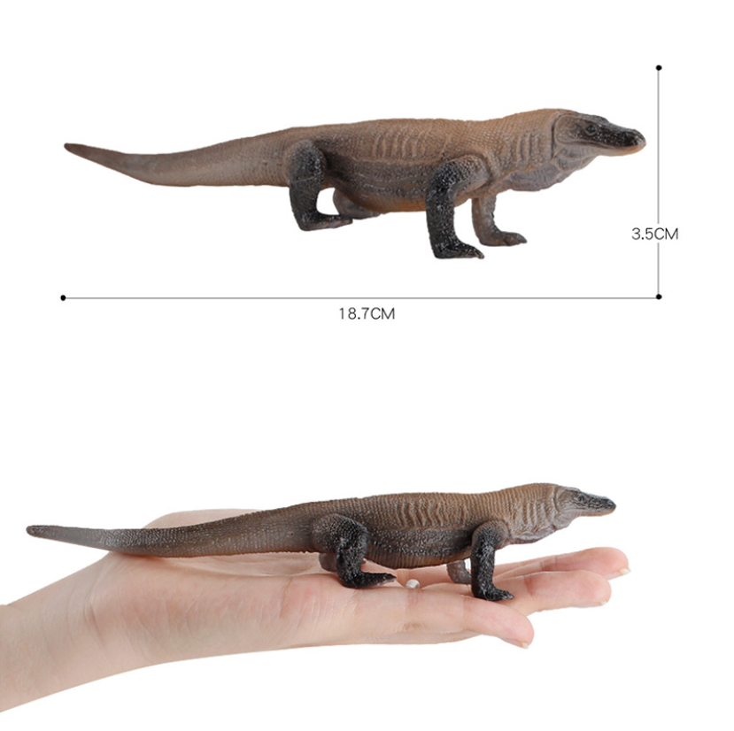 Komodo Dragon Simulation Lizard Figure Collector Toy Animal Model Gift Toy Collector Decor Figures Science Educational Teaching