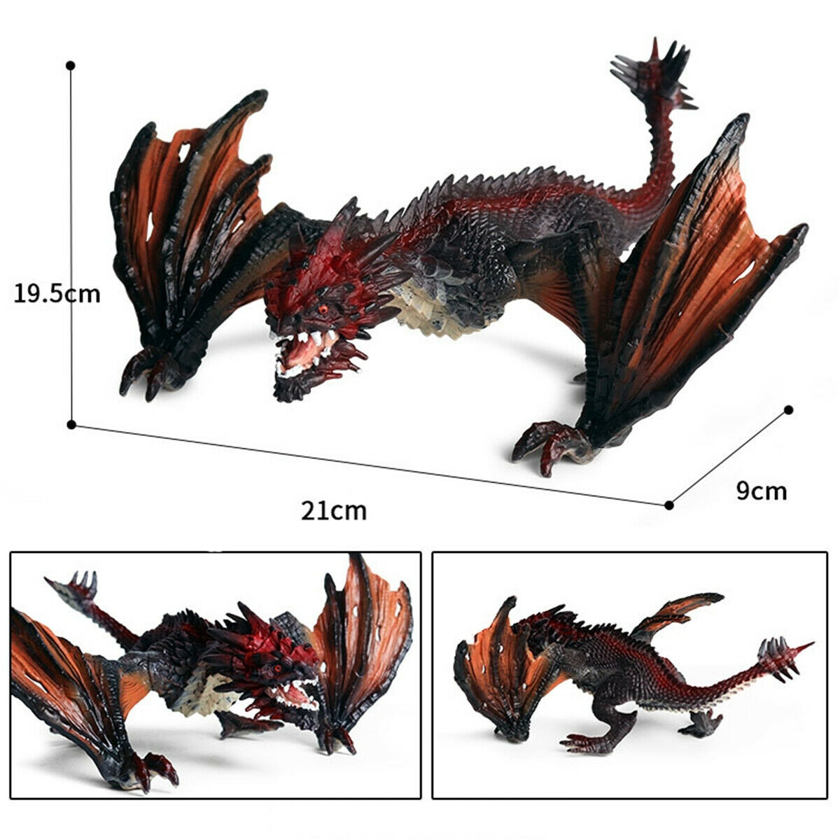 Western Dragon Fire Smauger Monster Dinosaur Figure Animal Toy Collector Kids Gift Western Dragon Fire Smauger Monster Dinosaur Figure Animal Toy Collector Kids Gift