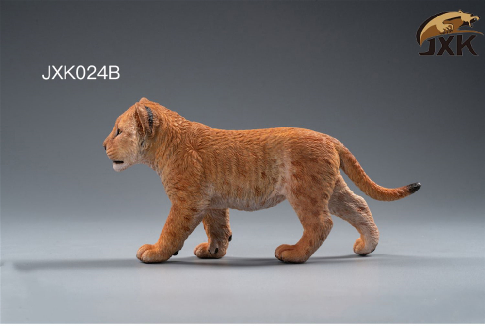 JXK 1:6 Scale Lion Cub Panthera leo Africa Animal Healing Figure Felidae Animal Collector Toy Resin Desktop Decoration Gift