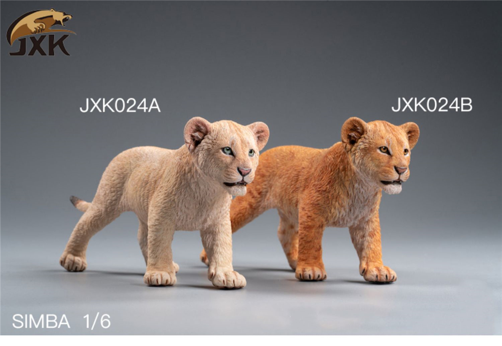 JXK 1:6 Scale Lion Cub Panthera leo Africa Animal Healing Figure Felidae Animal Collector Toy Resin Desktop Decoration Gift