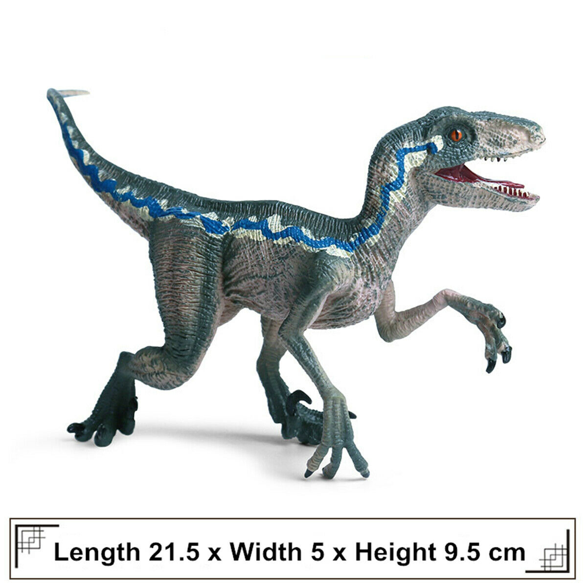 Blue/Red Velociraptor Figure Raptor Dinosaur Model Simulation Animal Collector Toys Kid Gift Education Teaching Adult Kids Gifts