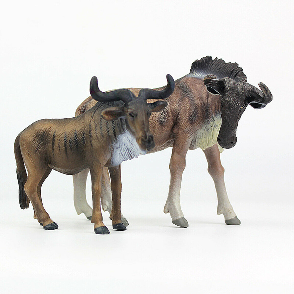 African Wildebeest Connochaetes Figure Gnu Animal Model Collector Toy Animal Figurine Educational Toy For Kids Gift