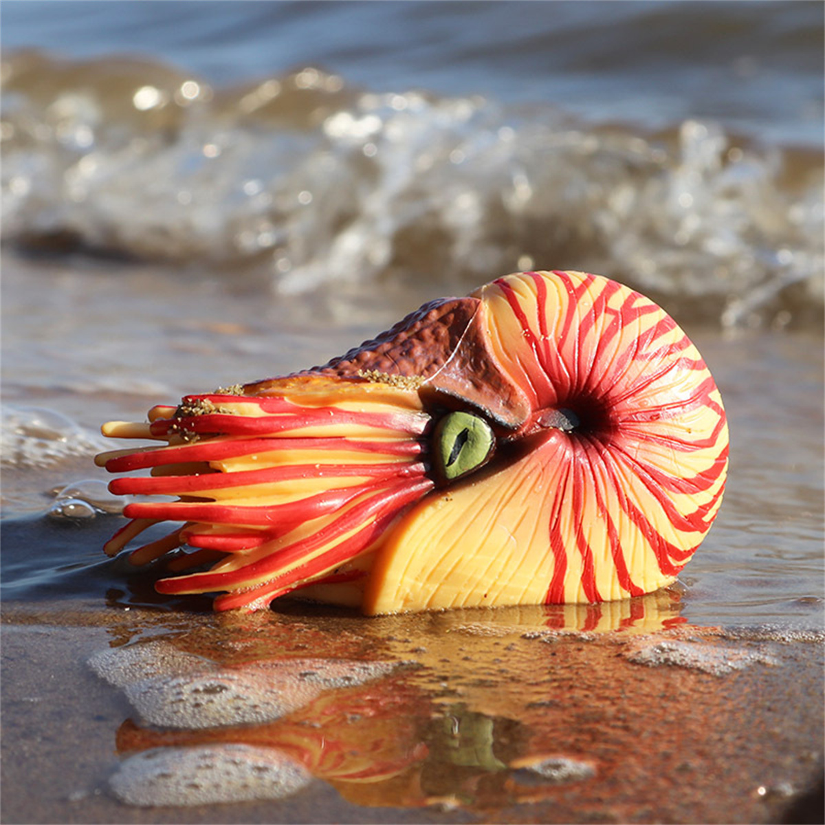 Nautilus Figure Ancient Creatures PVC Collector Fish Tank Scene Decoration Gift Classic Ocean Sea Snail Animals Model Kids Toy