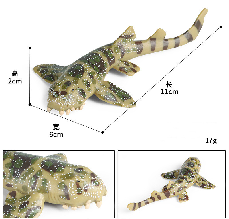 Simulation Striped Bamboo Shark Leopard Shark Figure Marine Animal Model Toy PVC Animals Figures Toys Children's Christmas Gift Simulation Striped Bamboo Shark Leopard Shark Figure Marine Animal Model Toy PVC Animals Figures Toys Children's Christmas Gift