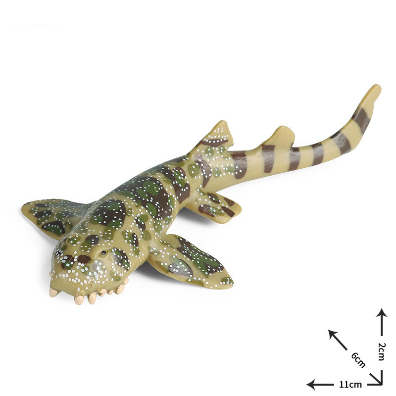 Simulation Striped Bamboo Shark Leopard Shark Figure Marine Animal Model Toy PVC Animals Figures Toys Children's Christmas Gift Simulation Striped Bamboo Shark Leopard Shark Figure Marine Animal Model Toy PVC Animals Figures Toys Children's Christmas Gift