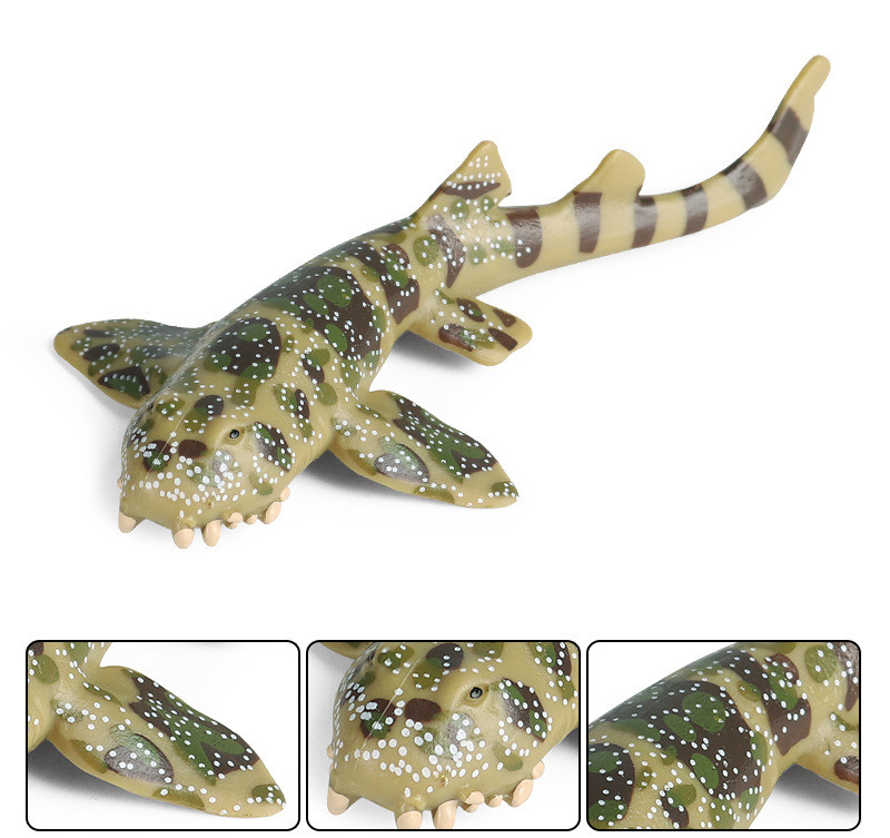 Simulation Striped Bamboo Shark Leopard Shark Figure Marine Animal Model Toy PVC Animals Figures Toys Children's Christmas Gift Simulation Striped Bamboo Shark Leopard Shark Figure Marine Animal Model Toy PVC Animals Figures Toys Children's Christmas Gift