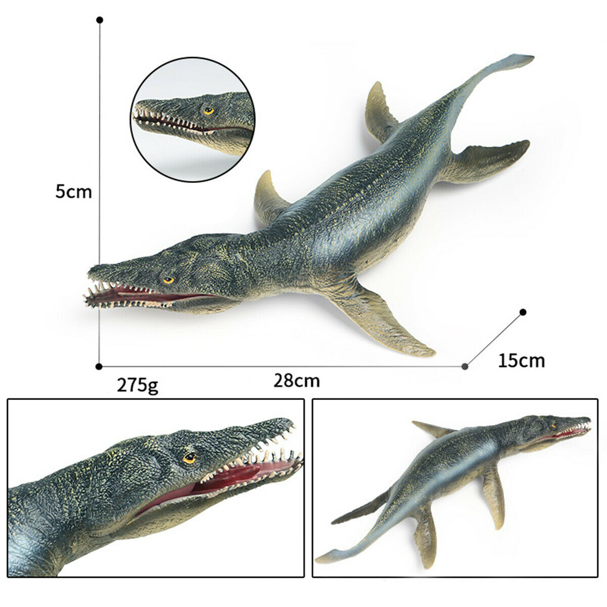 Kronosaurus Figure Plesiosaur Ocean Animal Model Toy Decor Kids Gift Decor Simulation Animals Action Figurines Educational Model