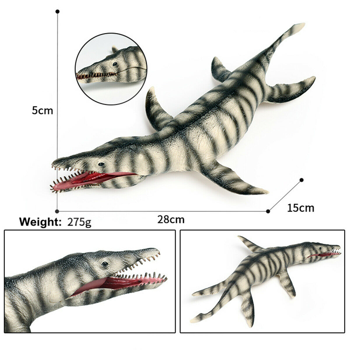 Kronosaurus Figure Plesiosaur Ocean Animal Model Toy Decor Kids Gift Decor Simulation Animals Action Figurines Educational Model