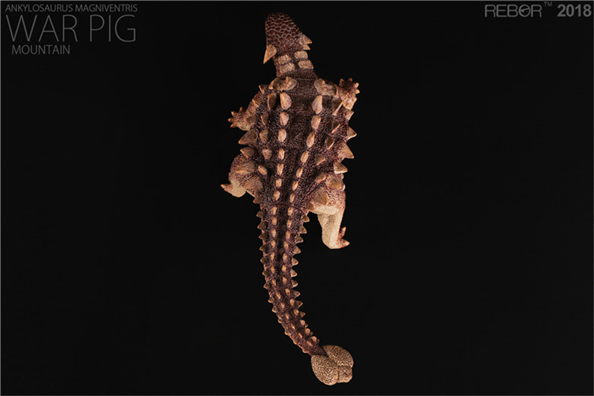 REBOR 1/35 Ankylosaurus Dinosaur Model Mountain Plain War Pig Animal Decoration Creative Christmas Gift Collector Kids Toy