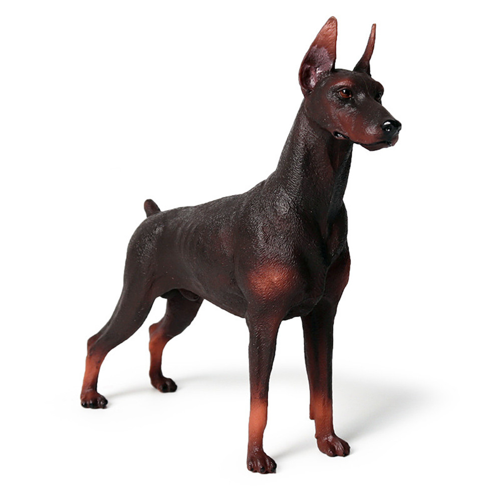 Large Doberman Model Dog Pet Animal Model Toy Collector Kid Gift