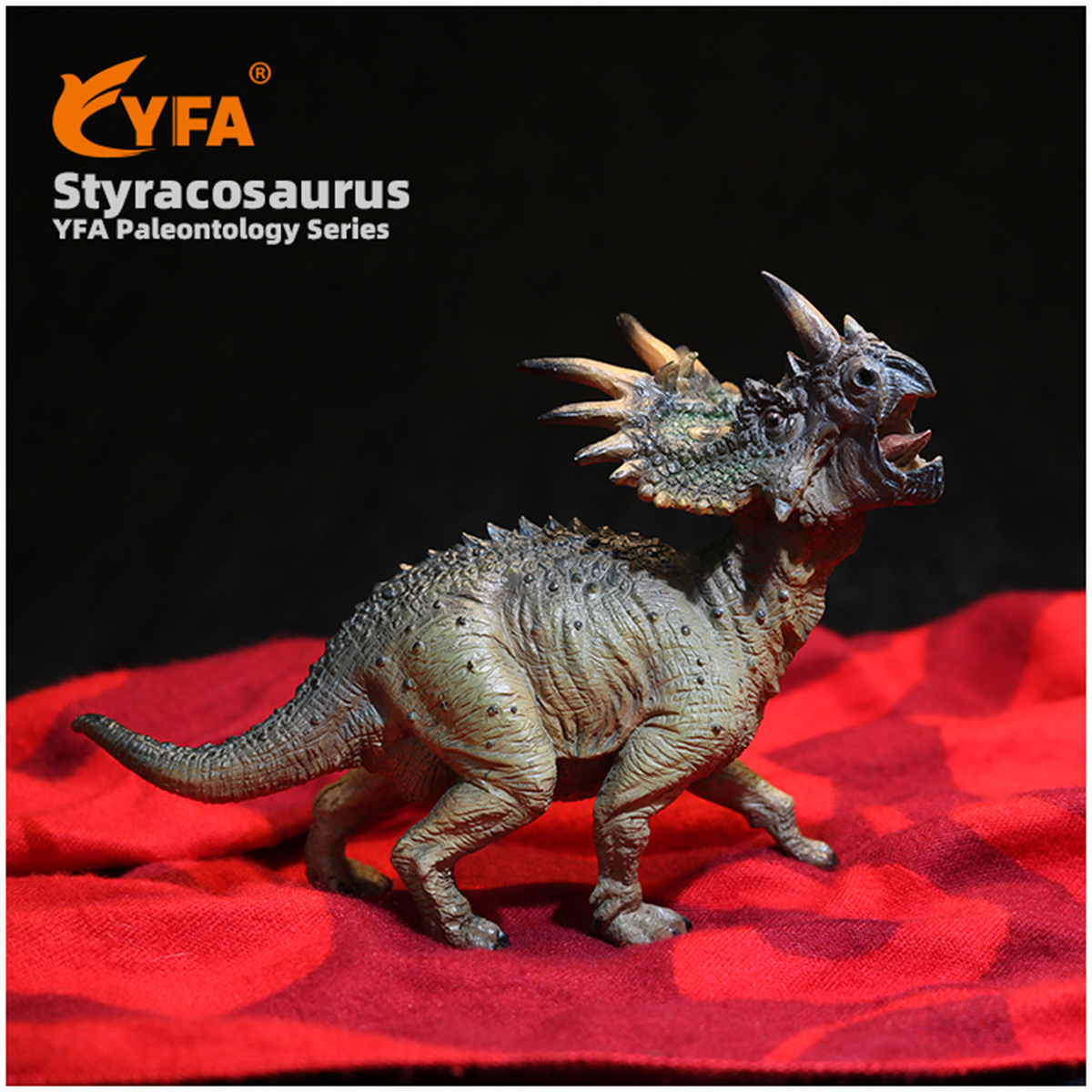 YFA Styracosaurus Dinosaur Model Animal Cerapoda Figure Collector Decor Kids Toy GK Resin Educational Gift For Children YFA Styracosaurus Dinosaur Model Animal Cerapoda Figure Collector Decor Kids Toy GK Resin Educational Gift For Children