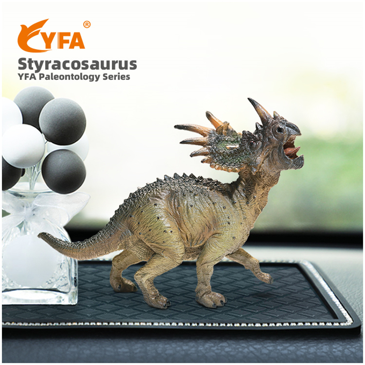 YFA Styracosaurus Dinosaur Model Animal Cerapoda Figure Collector Decor Kids Toy GK Resin Educational Gift For Children YFA Styracosaurus Dinosaur Model Animal Cerapoda Figure Collector Decor Kids Toy GK Resin Educational Gift For Children