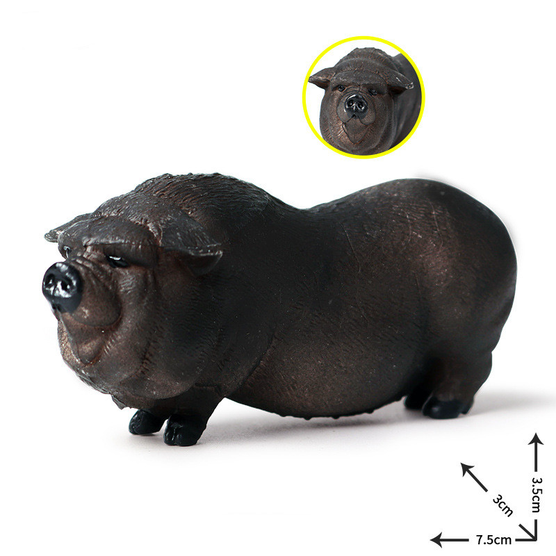 Simulation Vietnamese Pig Figure Farm Animal Collector Toy Model Decor Kids Gift Wild Boar Collector Model Animal Collector Simulation Vietnamese Pig Figure Farm Animal Collector Toy Model Decor Kids Gift Wild Boar Collector Model Animal Collector