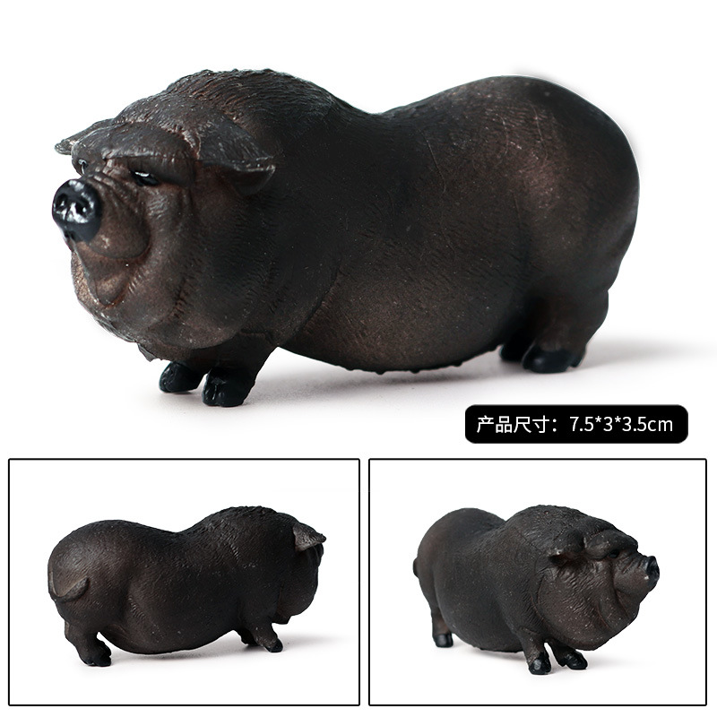 Simulation Vietnamese Pig Figure Farm Animal Collector Toy Model Decor Kids Gift Wild Boar Collector Model Animal Collector Simulation Vietnamese Pig Figure Farm Animal Collector Toy Model Decor Kids Gift Wild Boar Collector Model Animal Collector