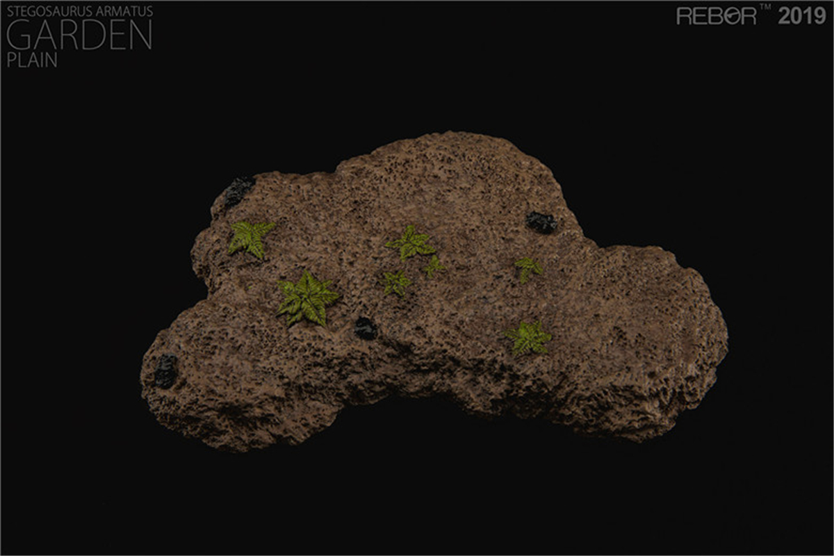 REBOR 1:35 Stegosaurus Armatus with Base Garden Statue Stegosauridae Jurassic Dinosaur Figure Animal Model Toy Collector Adult