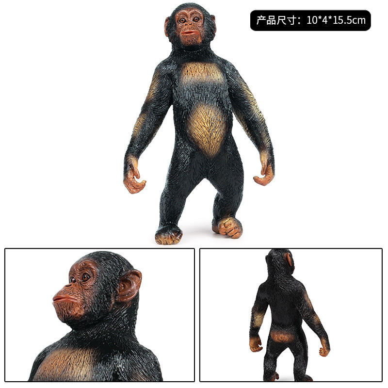 Orangutan Figure Chimpanzee Animal Model Monkey Collector Decor Toy Kids Gift Simulation Animals Figurines Model Educational Toy
