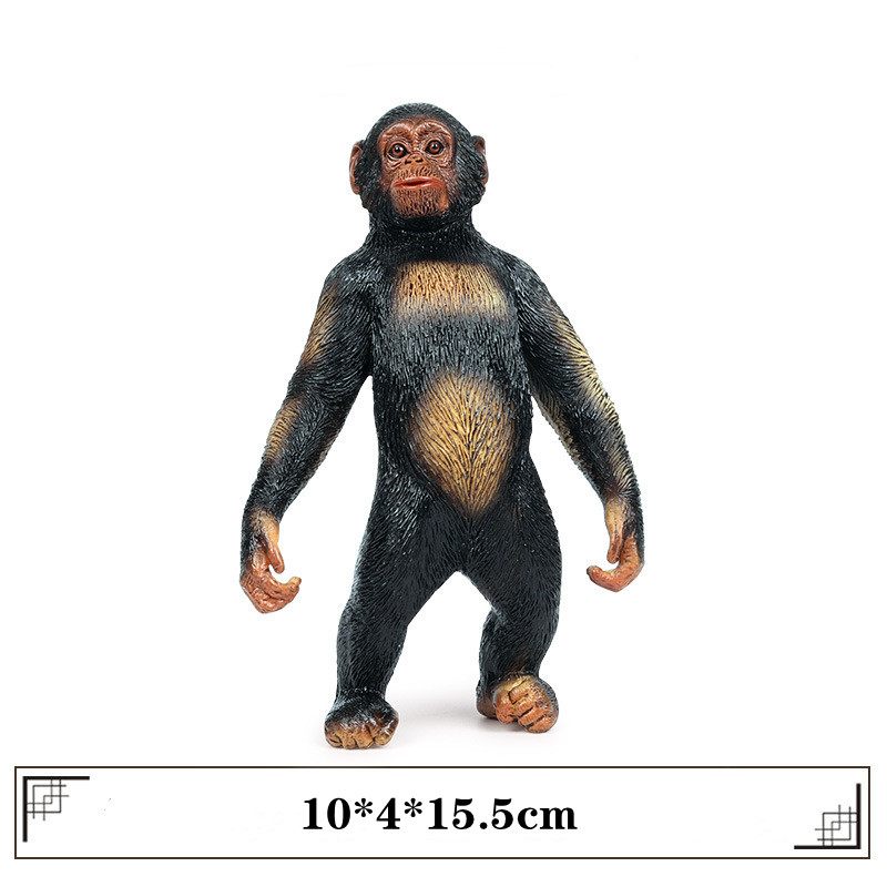 Orangutan Figure Chimpanzee Animal Model Monkey Collector Decor Toy Kids Gift Simulation Animals Figurines Model Educational Toy