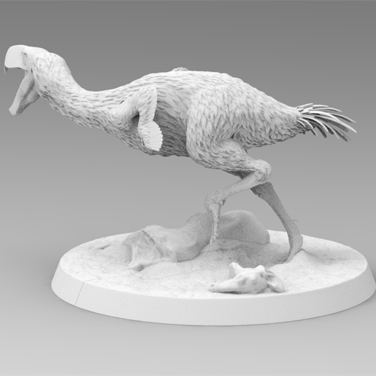 Rheic 1/35 Kelenken Model Phorusrhacinae Resin Educational for Children Adults Animal Collector Toy Collector Decoration