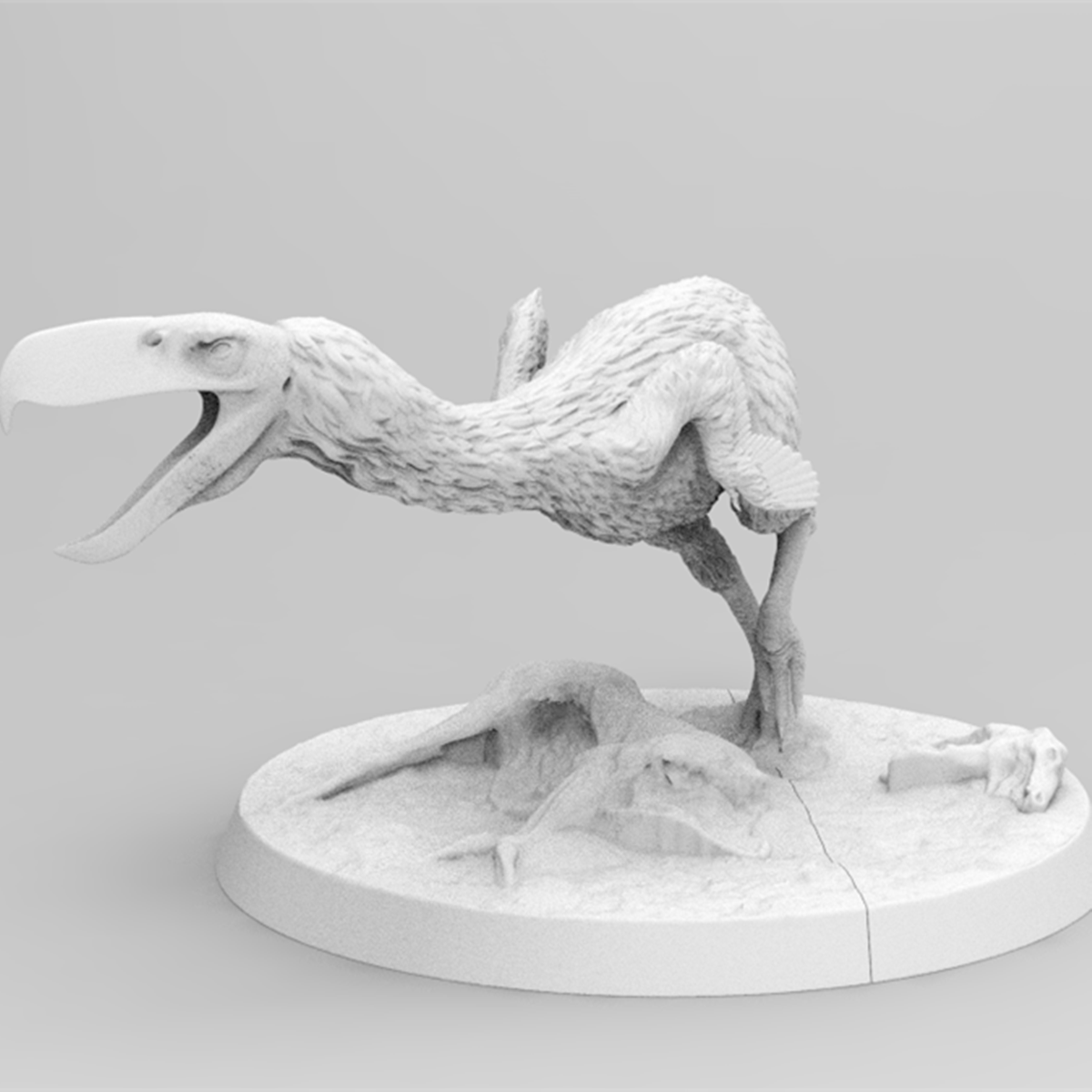 Rheic 1/35 Kelenken Model Phorusrhacinae Resin Educational for Children Adults Animal Collector Toy Collector Decoration