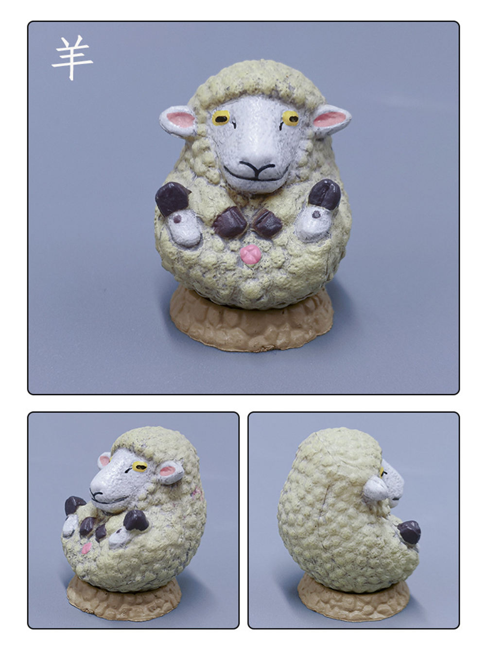 Chinese Zodiac Figure Rat Ox Tiger Rabbit Dragon Snake Horse Sheep Monkey Rooster Dog Pig Twelve Symbolic Animals Model