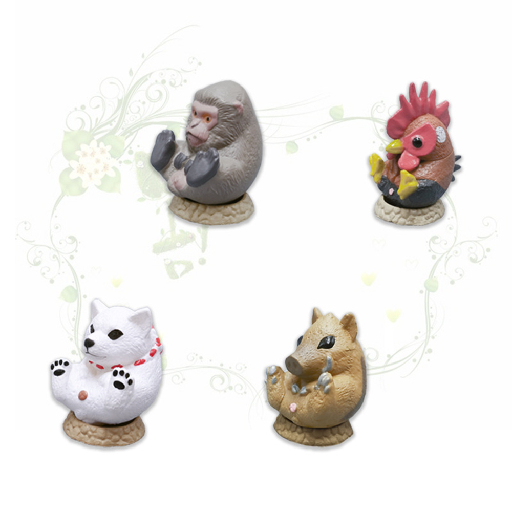 Chinese Zodiac Figure Rat Ox Tiger Rabbit Dragon Snake Horse Sheep Monkey Rooster Dog Pig Twelve Symbolic Animals Model