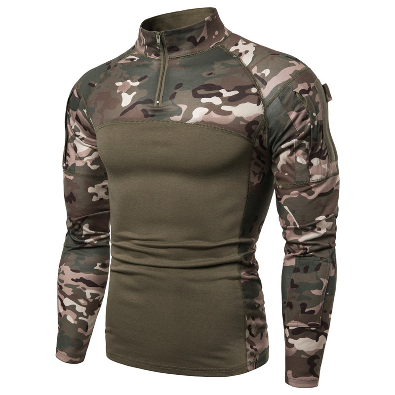 Mege Camouflage Tactical Military Clothing Combat Shirt Assault Multicam ACU long sleeve Army Tight T shirt Army USMC Costume