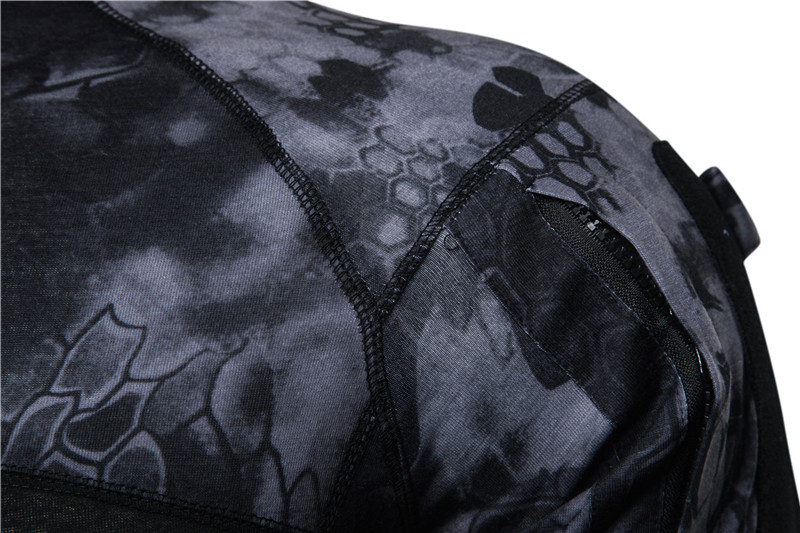 Mege Camouflage Tactical Military Clothing Combat Shirt Assault Multicam ACU long sleeve Army Tight T shirt Army USMC Costume