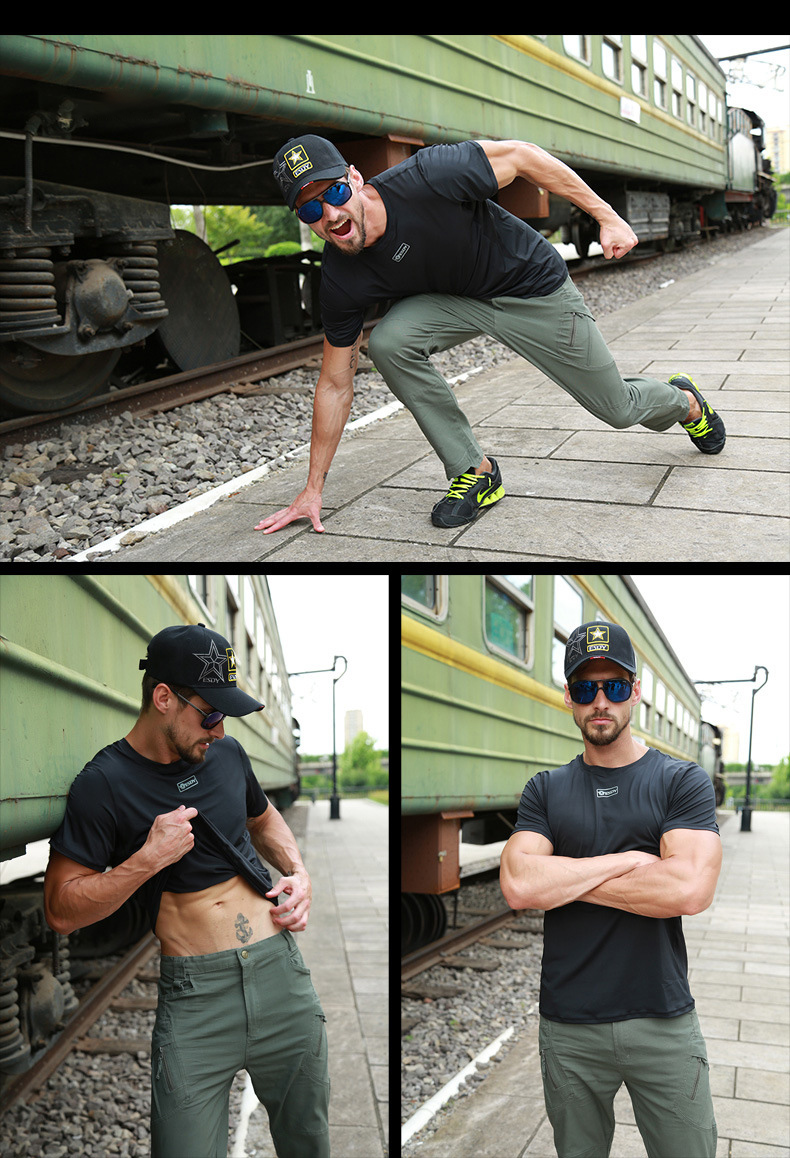 Mege Tactical Military T-Shirt Camflage Army Combat Hunting Outdoor Short Sleeve Shirt Fast Dry Stretchable Male Top Tee Airsoft