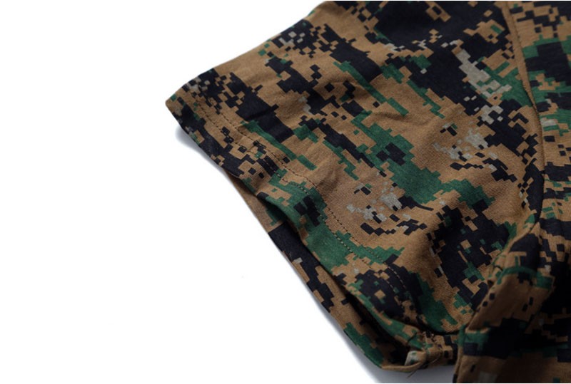 Tactical Military Camouflage T Shirt Men Breathable Quick Dry US Army Combat T-Shirt Outwear T-shirt
